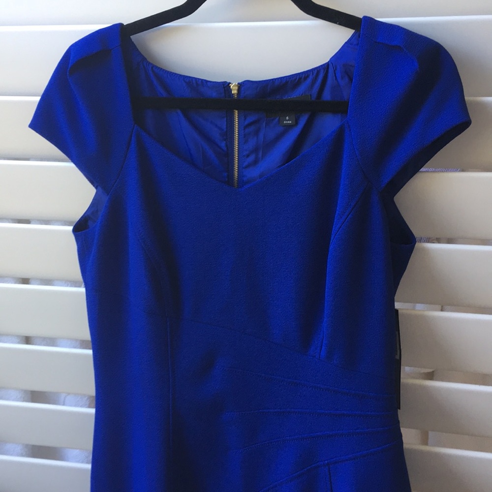 TAHARI NWT Cobalt Blue Dress
